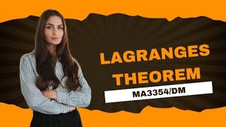 LAGRANGES THEOREM MA3354 [upl. by Inig]