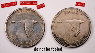 Made in China  Fake silver canadian dollar [upl. by Aiduan227]