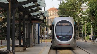 AnsaldoBreda Sirio Tram At Palaio Faliro [upl. by Wesle]