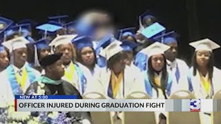 Fight breaks out at high school graduation [upl. by Jensen]