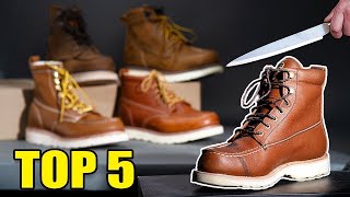 Top 5 work moc toe boots 2024 [upl. by Notsreik]