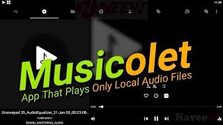 Musicolet  App That Plays Only Local Audio Files [upl. by Yesdnil]