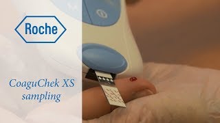 CoaguChek XS INRmeter sampling tutorial [upl. by Inirt44]