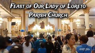 FEAST OF OUR LADY OF LORETO PARISH CHURCH  HAPPY FIESTA 2023  Team Kyan Vlog [upl. by Annaiviv]