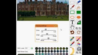 Making a Cross Stitch Pattern from a Photo with Pattern Grid [upl. by Martres]