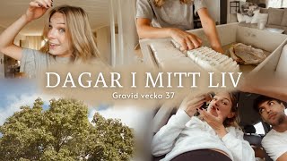 🤎☕️🍂Framtida bebisrum nytt hår amp mina tankar inför förlossningen🧡🍂 gravid vecka 37👶🏼 [upl. by Graff]