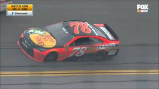 Waltrip And Mears Crash  NASCAR Talladega 2016 [upl. by Silrak13]