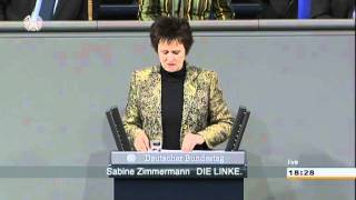 Sabine Zimmermann DIE LINKE Arbeitslosengeld statt Hartz IV [upl. by Aelber162]