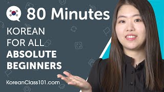 Learn Korean in 80 Minutes  ALL the Korean Phrases You Need to Get Started [upl. by Chelsie514]