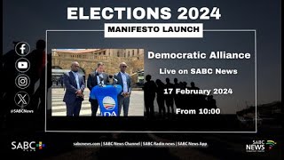 DA Manifesto Launch 2024 [upl. by Free]