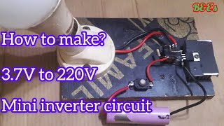 How to make 37v to 220v mini inverter at homeirfz44n mini inverter circuit [upl. by Loralee275]