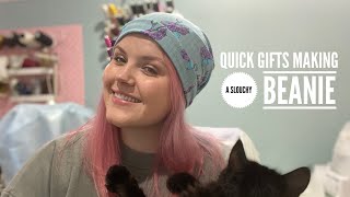 Quick Gifts  Making a Slouchy Beanie Hat [upl. by Zima950]