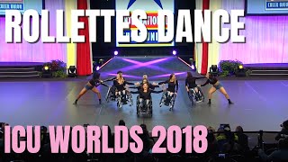 Rollettes Wheelchair Dance Team First Competition  ICU Worlds [upl. by Ainitsirhc]