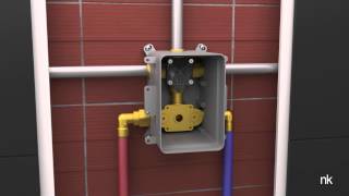 Installing builtin shower system Smart Box Termo – Porcelanosa Bathrooms by Noken [upl. by Acirderf803]