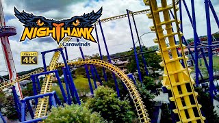 2021 Nighthawk Flying Roller Coaster On Ride 4K POV Carowinds [upl. by Aryn]