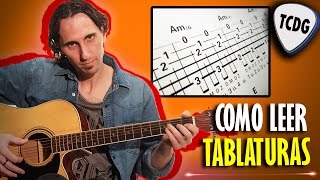 Aprende Fácil Como Leer Tablaturas de Guitarra Acústica Tutorial para principiantes TCDG [upl. by Edyaj]