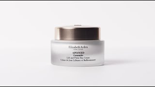 HowTo Advanced Ceramide Lift amp Firm Day Cream Regimen  Elizabeth Arden [upl. by Naujtna]