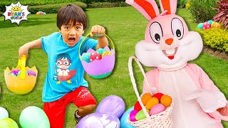 Huge Easter eggs Hunt with Ryan and the Easter Bunny [upl. by Ahseila]