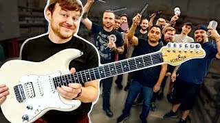 Building an Electric Guitar from Scratch with the pros [upl. by Marijo]