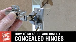 How to Measure amp Install Concealed Hinges on Cabinet Doors [upl. by Allenrad759]