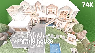 Blush Large Family House  Bloxburg Build [upl. by Yseulta]