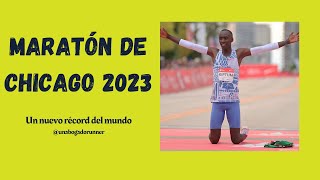 Maratón de Chicago 2023 Un nuevo récord del mundo  Análisis en español ¿muy cerca del sub 2 horas [upl. by Maddie]