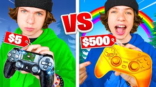 5 Controller vs 500 Controller Challenge  Fortnite [upl. by Eeralih]