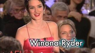 Winona Ryder Salutes Martin Scorsese at the AFI Life Achievement Award [upl. by Yhtomit]