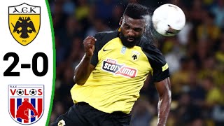 AEK Athens vs Volos 20 All Goals and Extended Highlights [upl. by Aisela720]