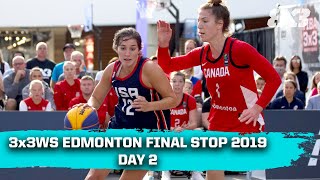 RELIVE  FIBA 3x3 WS Edmonton Final Stop 2019  Day 2 [upl. by Llenet416]