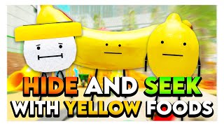 Roblox SECRET STAYCATION HIDE amp SEEK WITH YELLOW FOODS 🍋 [upl. by Hael927]