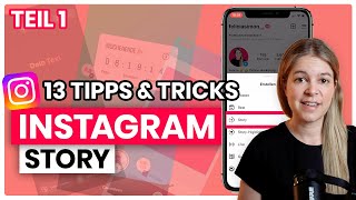 Instagram Story Design 📲🎉 13 schnelle Tipps und Tricks Teil 1 😊 [upl. by Ayanat]