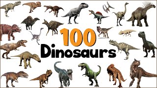 100 Dinosaur names in english with pictures  Learn Dinosaur Names  Dinosaurs Vocabulary [upl. by Schurman]