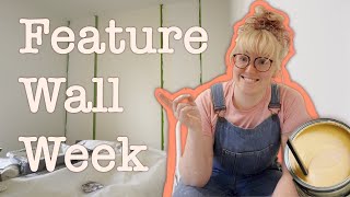 FINALLY Its Feature Wall Time ⏰  Fixing MORE bubbles  Week 8  🛠️ DIY VLOG [upl. by Eltsyek]