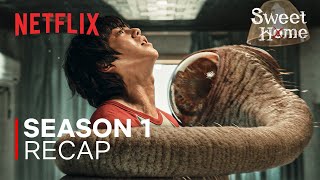 Sweet Home Season 1 Recap Humans vs Monsters A 9min summary  Netflix ENG SUB [upl. by Davidde]