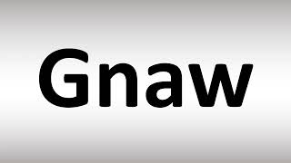 How to Pronounce GNAW [upl. by Ettevad]