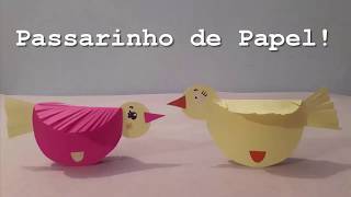 Passarinho de Papel  Pájaro de papel  Paper bird [upl. by Eveneg421]