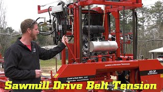 How To Check for Proper Sawmill Drive Belt Tension [upl. by Hailee]