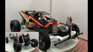 TAMIYA THE GRASSHOPPER II BLACK EDITION UPGRADES DOCUMENTARY 110 RC NO47471 [upl. by Namzzaj920]