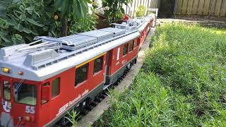 LGB RhB Gartenbahn  ESU Pullman Abe 44 III  2nd video [upl. by Peti482]