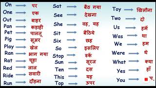 Word meaning Hindi to English youtubeshort english englishgrammar [upl. by Anaes]