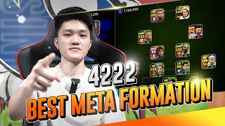 FORMASI META 4222 YANG NGEBANTU GUE JADI TOP GLOBAL  eFootball Mobile 2024 [upl. by Prosper239]