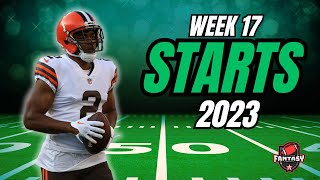 Fantasy Football Countdown to the New Years Week 17 2023 [upl. by Zacharie550]