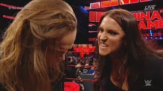 Stephanie McMahon slaps the Undisputed Fighting Championship out of Ronda Rousey [upl. by Truelove532]