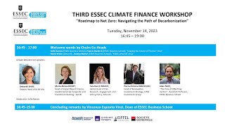 Third ESSEC Climate Finance Workshop  November 14 2023 [upl. by Key]