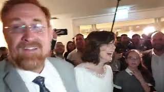 Dancing and rejoicing at MK Yehuda Glicks wedding [upl. by Lebana]