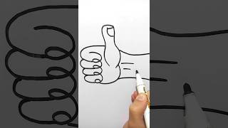 Thumbs Up 👍🏻 Drawing Tutorial [upl. by Dallman]