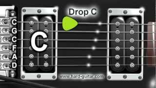 Drop C Guitar Tuner C G C F A D Tuning [upl. by Oiramel]