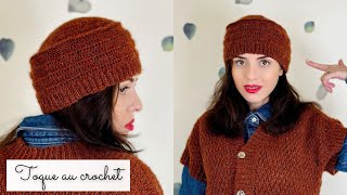 Comment faire une toque au crochet 🧶 1 ouvrage  1 pelote 🧶Tuto crochet facile Tuque Russe crochet [upl. by Annitsirhc535]