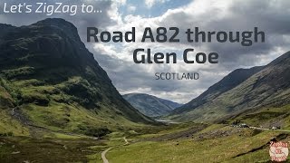 Driving on Road A82 through Glen Coe Scotland [upl. by Oelc]